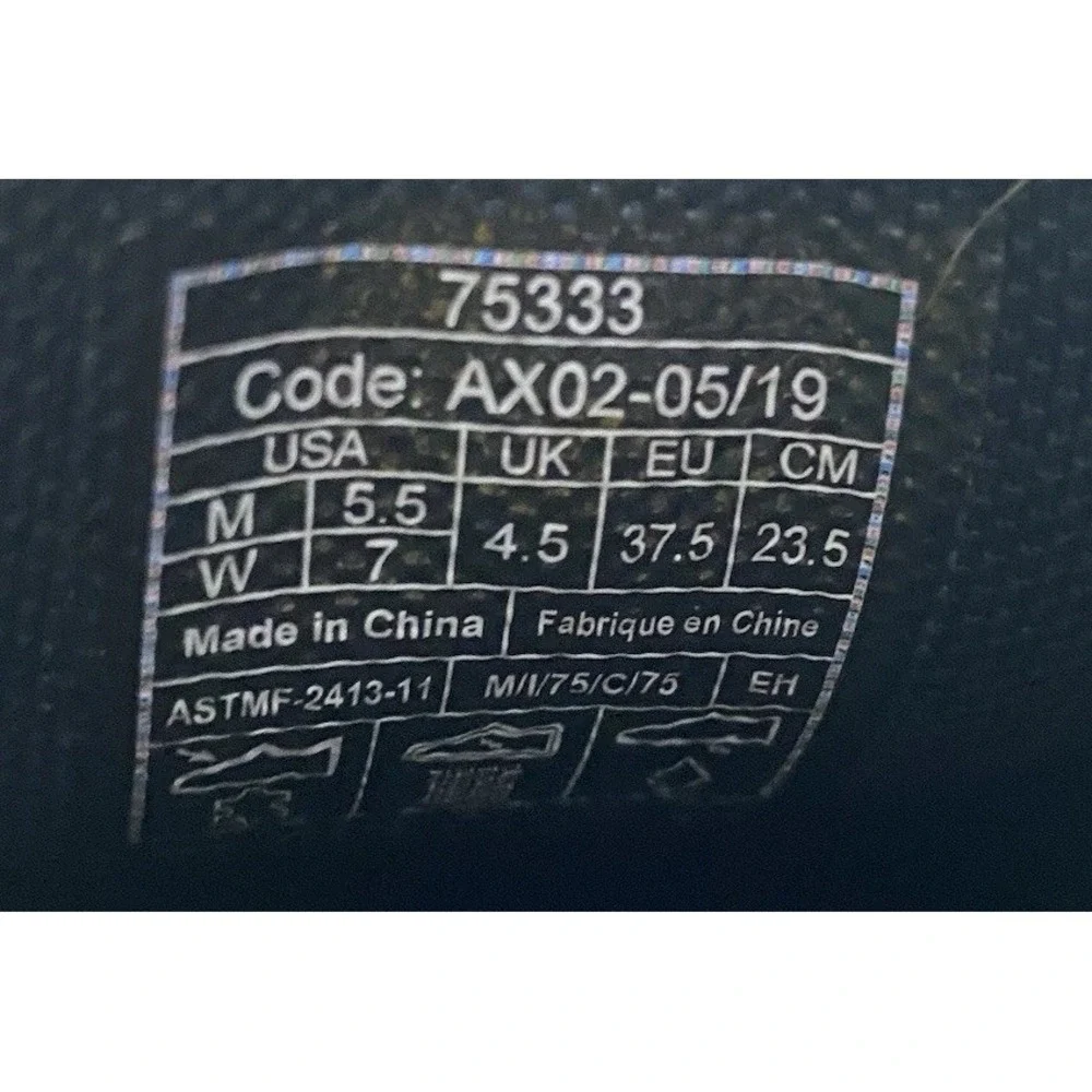 ACE‎ Shoes For Crews Steel Toe Slip-Resistant Work Shoes Black Wom. 7,Men 5.5